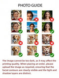 1 Pair Customized Face Pattern Socks, Personalized Photo Socks, Funny Face Socks, Pet Photo Socks, Crew Socks
