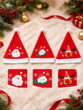 Personalized Christmas Hat (10.6" X 15.35") Featuring A Santa, Snowman, Or Reindeer Design-Perfect For Holiday Party Decorations Or As A Custom Festive Gift For Friends And Family.