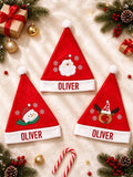 Personalized Christmas Hat (10.6" X 15.35") Featuring A Santa, Snowman, Or Reindeer Design-Perfect For Holiday Party Decorations Or As A Custom Festive Gift For Friends And Family.