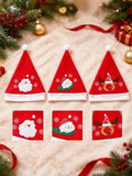 Personalized Christmas Hat (10.6" X 15.35") Featuring A Santa, Snowman, Or Reindeer Design-Perfect For Holiday Party Decorations Or As A Custom Festive Gift For Friends And Family.