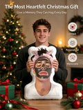 1pc Customized 3D Printed Photo Pillow, Unique Face Design, Suitable For Birthday, Christmas, Home Decor, Big Head Pillow, Personalized Funny Gift