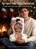 1pc Customized 3D Printed Photo Pillow, Unique Face Design, Suitable For Birthday, Christmas, Home Decor, Big Head Pillow, Personalized Funny Gift