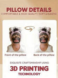 1pc Customized 3D Printed Photo Pillow, Unique Face Design, Suitable For Birthday, Christmas, Home Decor, Big Head Pillow, Personalized Funny Gift