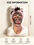 1pc Customized 3D Printed Photo Pillow, Unique Face Design, Suitable For Birthday, Christmas, Home Decor, Big Head Pillow, Personalized Funny Gift