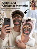 1pc Customized 3D Printed Photo Pillow, Unique Face Design, Suitable For Birthday, Christmas, Home Decor, Big Head Pillow, Personalized Funny Gift
