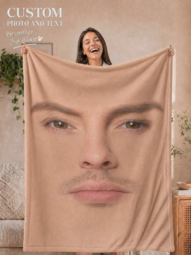 Custom Photo Blanket Personalized Family Photo Blanket Custom Throw Blanket For Home Office Sherpa Fleece Woven Personalized Gift For Anniversary