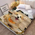 1pc Custom Photo Blanket, Personalized Print Flannel Throw Blanket,Christmas Day Gift For Family Boyfriend Girlfriend,Christmas Blanket & Halloween Blanket, Anniversary,Wedding Celebration,Couple Present,Home Room Decoration,Suit For Couch Sofa Bed