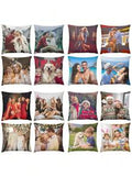 1pc Customized Couple Photo DIY Personalized Single-Sided Printed Pillowcase (Pillow Insert Not Included) Wedding Anniversary Birthday Gift Bohemian Style Decor, Aesthetic