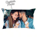 1pc Customized Couple Photo DIY Personalized Single-Sided Printed Pillowcase (Pillow Insert Not Included) Wedding Anniversary Birthday Gift Bohemian Style Decor, Aesthetic