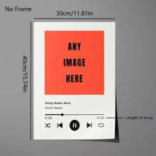 1PC Custom Music Album Poster Print, Personalized Canvas Song Poster, High Definition Printing, Choose Your Own Album, Gift For Her Home Wall Hanging Decoration,Frameless, Music Lover Gift