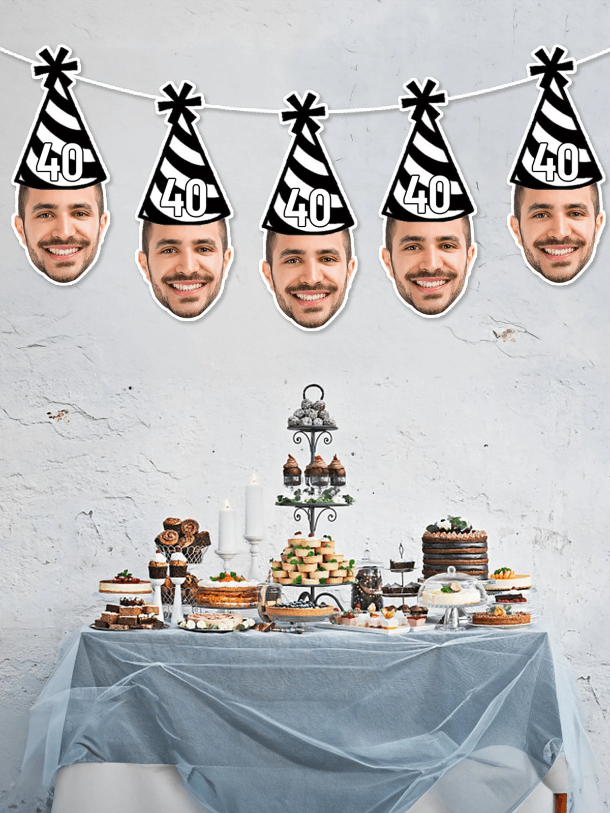 Personalized Birthday Face Photo Banner