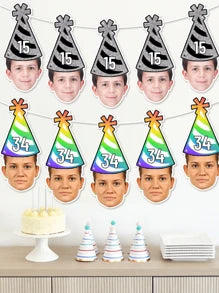Personalized Birthday Face Photo Banner