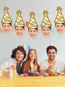 Personalized Birthday Face Photo Banner
