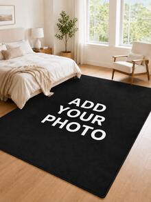1pc Custom Photo Floor Mat | Personalized Non-Slip, Reusable, Machine Washable, Anti-Fading, Polyester, For Bedroom Living Room Kitchen Bathroom Laundry Room, Housewarming Gift, Personalized Gifts, Doormats, Indoor Outdoor Use, Aesthetic Home