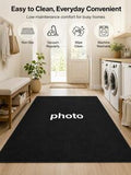 1pc Custom Photo Floor Mat | Personalized Non-Slip, Reusable, Machine Washable, Anti-Fading, Polyester, For Bedroom Living Room Kitchen Bathroom Laundry Room, Housewarming Gift, Personalized Gifts, Doormats, Indoor Outdoor Use, Aesthetic Home