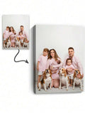 Customized Canvas Photo With DIY Wooden Frame Or Frameless Poster, Personalized Photo For Your Loved Ones, Family, Friends And Pets, Large Size Home Decor, Can Be Customized As Wedding/Anniversary, Mother's Day, Father's Day, Birthday, Graduation Gift, Customized Wall Art,Home Decor Living Room ,2026-Collection