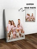 Customized Canvas Photo With DIY Wooden Frame Or Frameless Poster, Personalized Photo For Your Loved Ones, Family, Friends And Pets, Large Size Home Decor, Can Be Customized As Wedding/Anniversary, Mother's Day, Father's Day, Birthday, Graduation Gift, Customized Wall Art,Home Decor Living Room ,2026-Collection