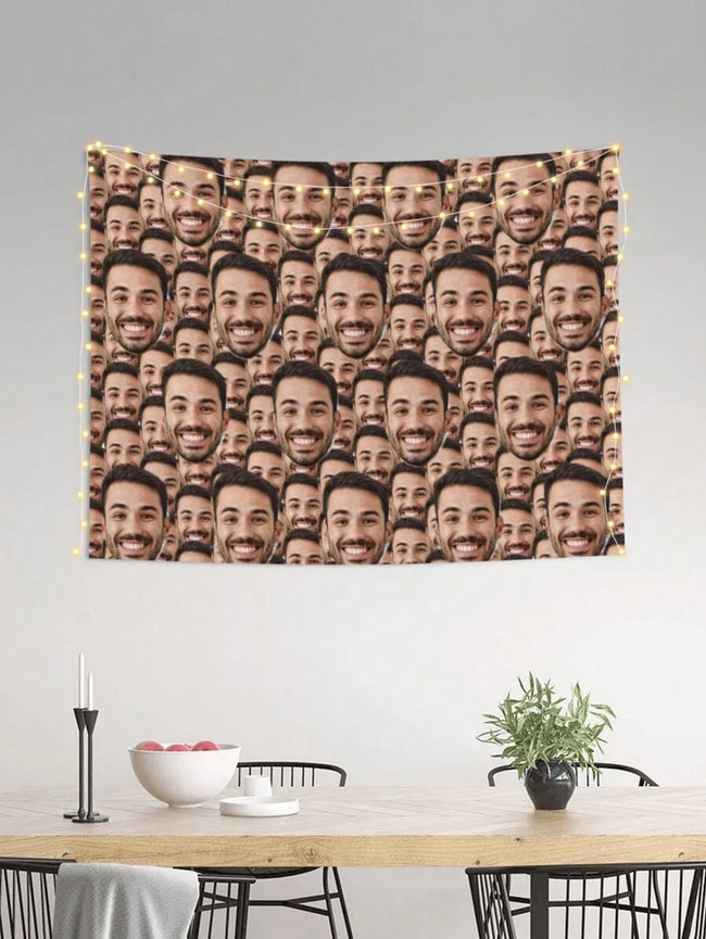 Personalized Photo Wall Tapestry