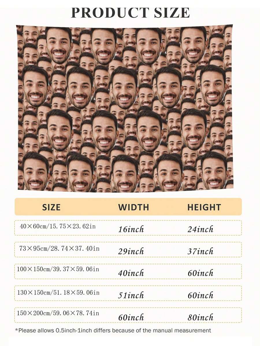 Personalized Photo Wall Tapestry