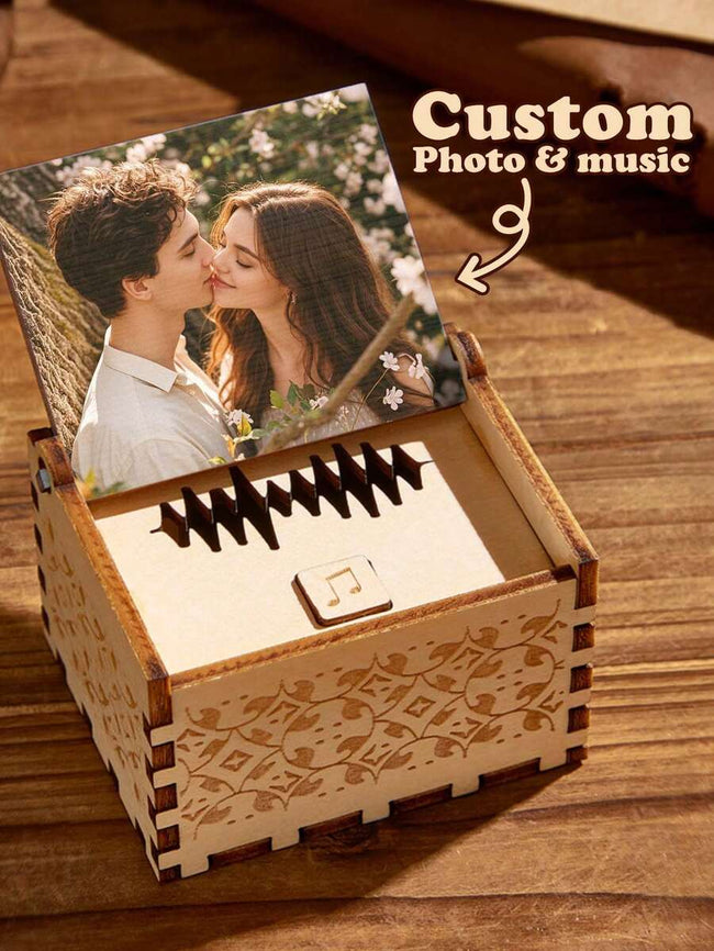 Personalized Engraved Wooden Photo Keepsake