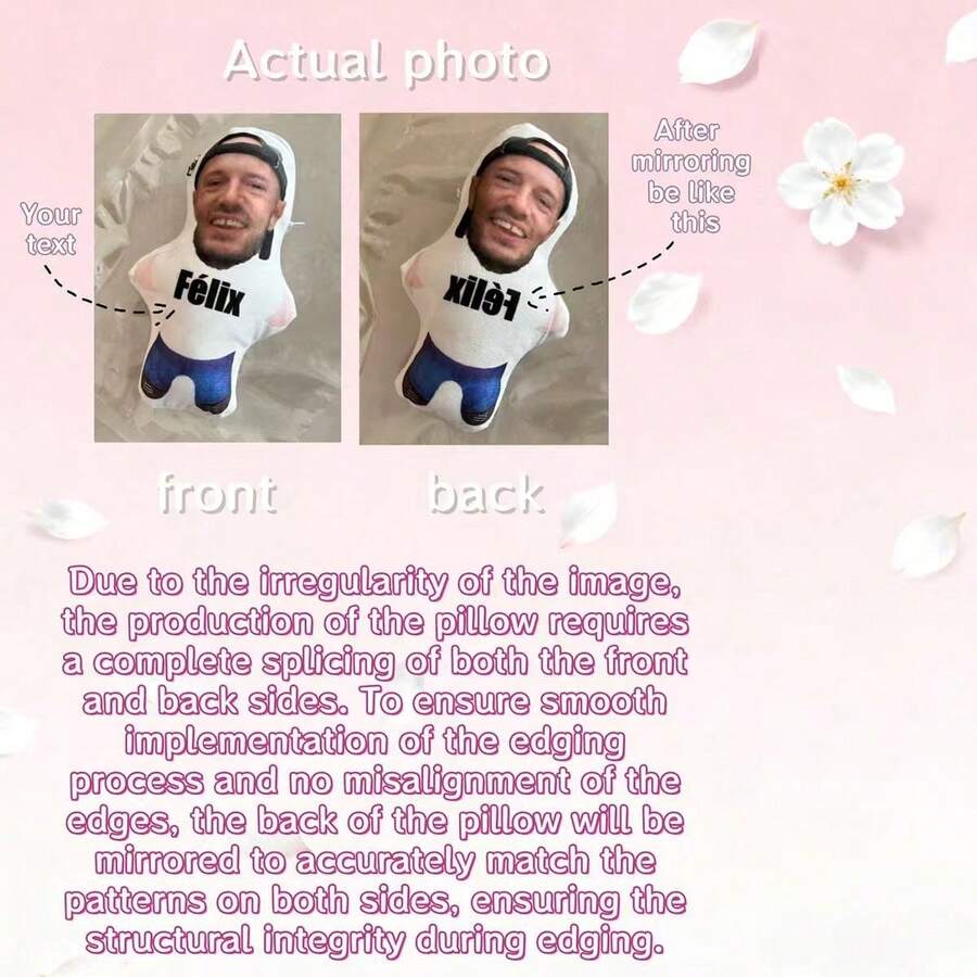 Custom Portrait Shaped Photo Pillow