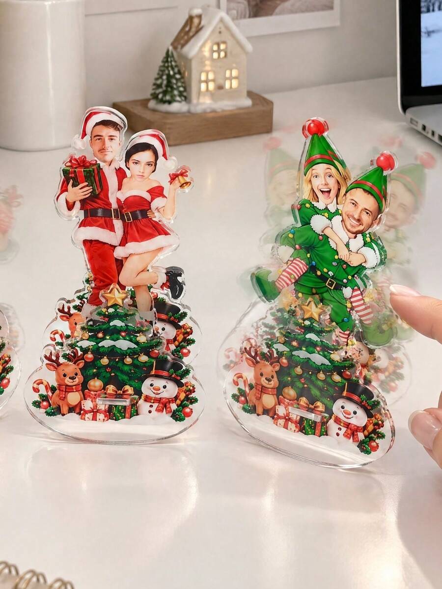 Personalized Christmas Photo Wobble Stand