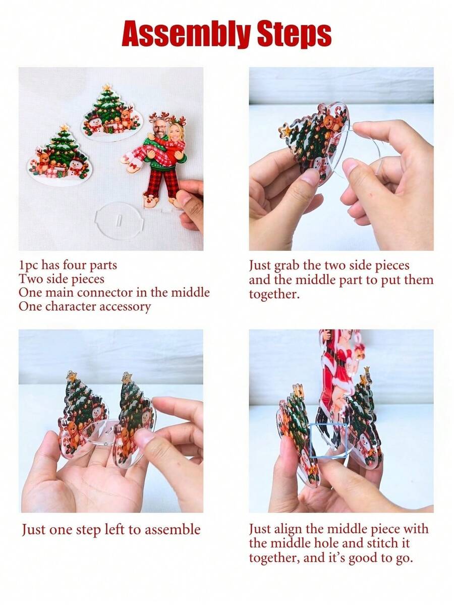 Personalized Christmas Photo Wobble Stand