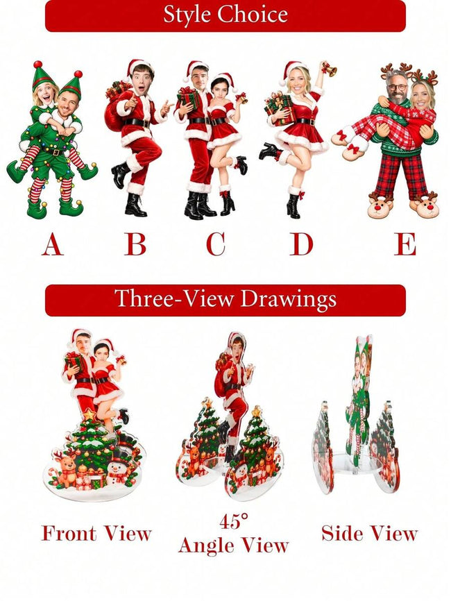 Personalized Christmas Photo Wobble Stand