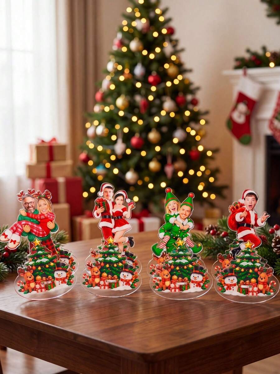 Personalized Christmas Photo Wobble Stand