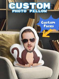 Custom Chimpanzee Face Pillow