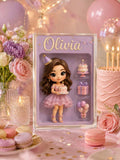 Custom Cartoon Portrait Acrylic Block