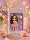 Custom Cartoon Portrait Acrylic Block