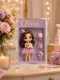 Custom Cartoon Portrait Acrylic Block