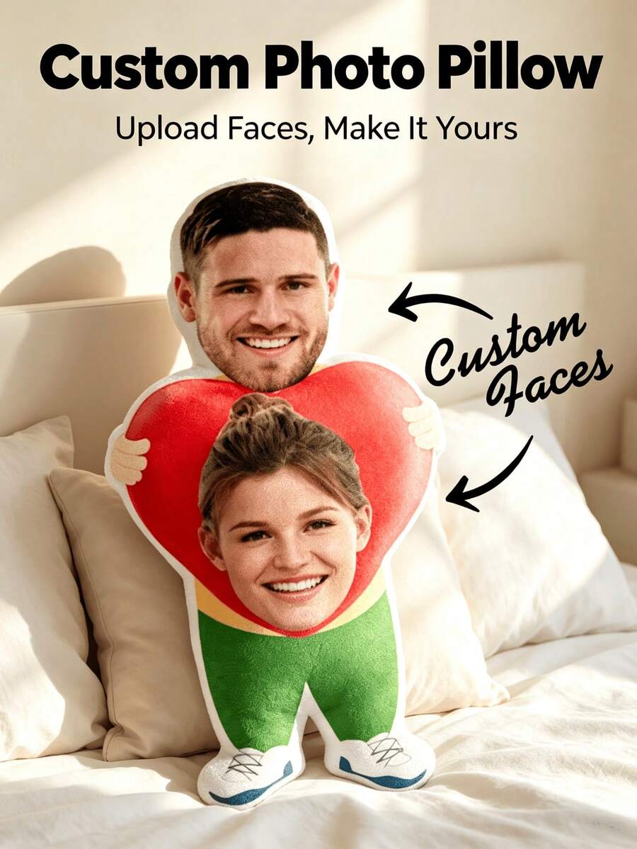 Personalized Couple Portrait Pillow