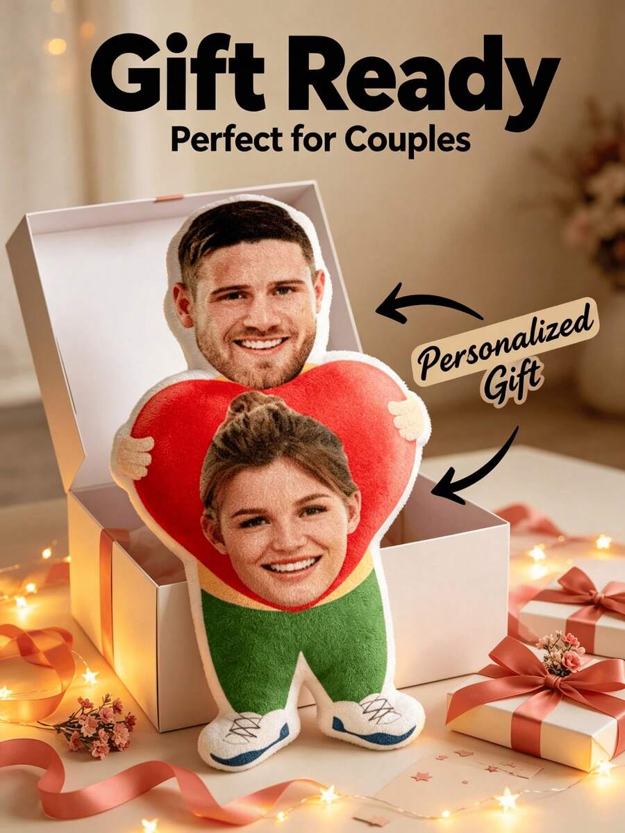 Personalized Couple Portrait Pillow