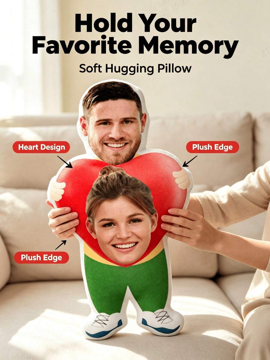 Personalized Couple Portrait Pillow