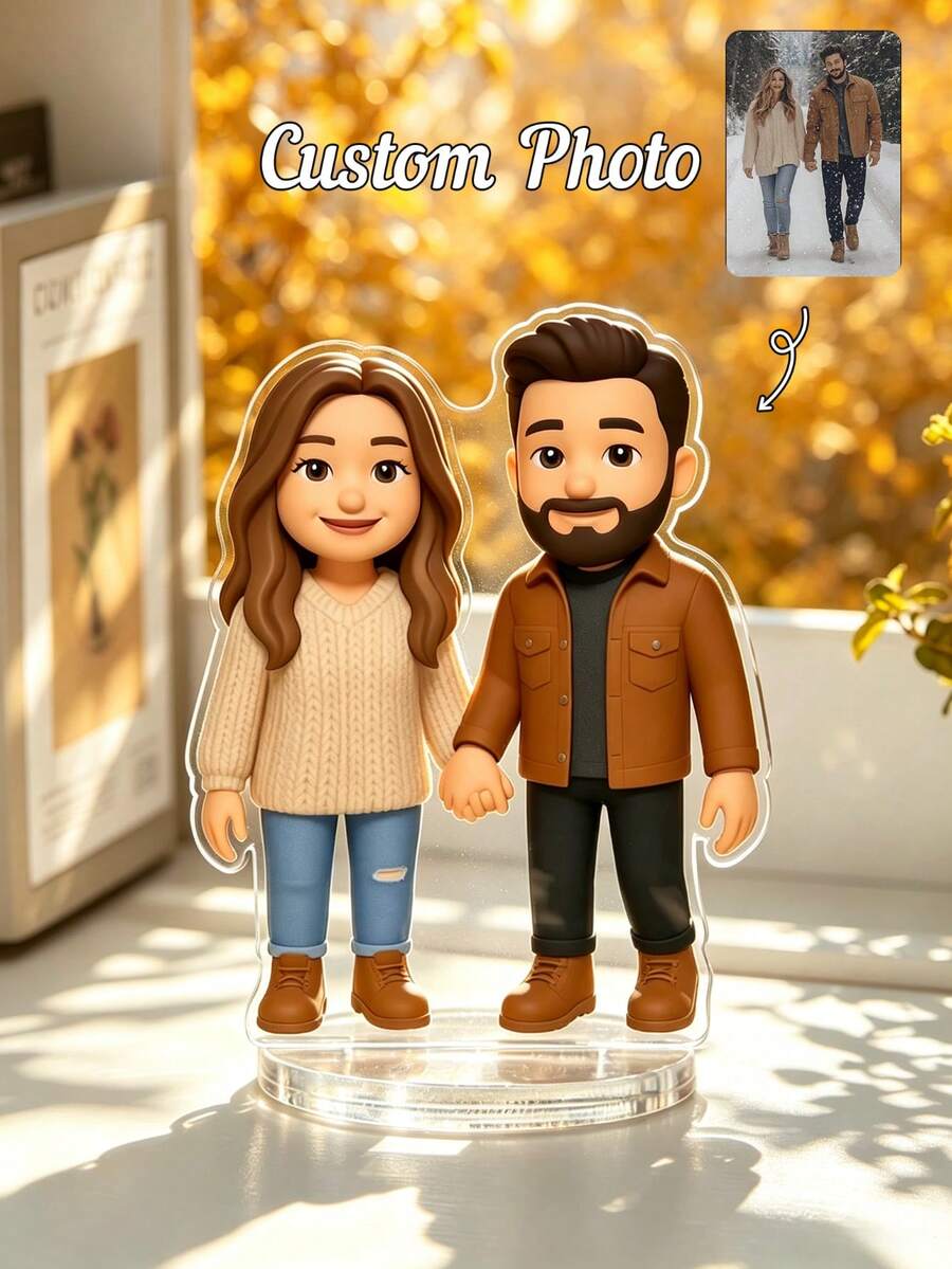 Custom Cartoon Portrait Photo Stand