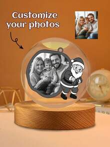 Personalized Photo Crystal Night Light