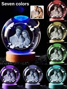 Personalized Photo Crystal Night Light