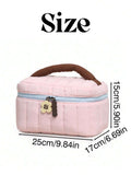 Personalized Embroidered Quilted Makeup Bag