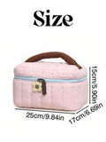Personalized Embroidered Quilted Makeup Bag
