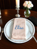 Personalized Embroidered Cloth Napkin