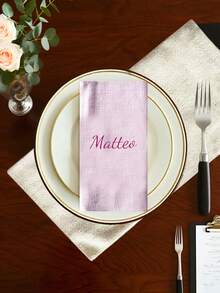 Personalized Embroidered Cloth Napkin