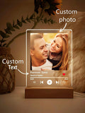 Custom Photo and Song Acrylic Plaque