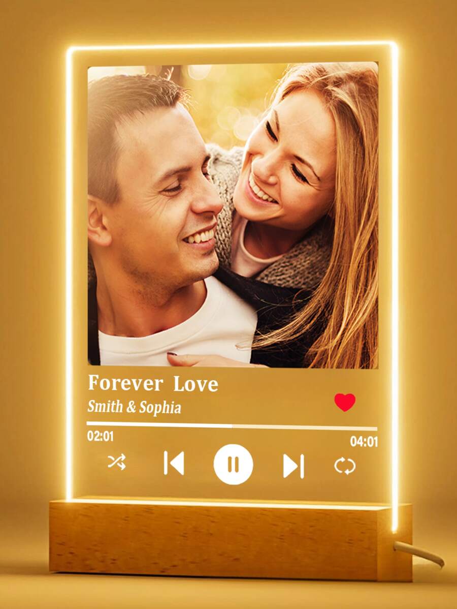Custom Photo and Song Acrylic Plaque