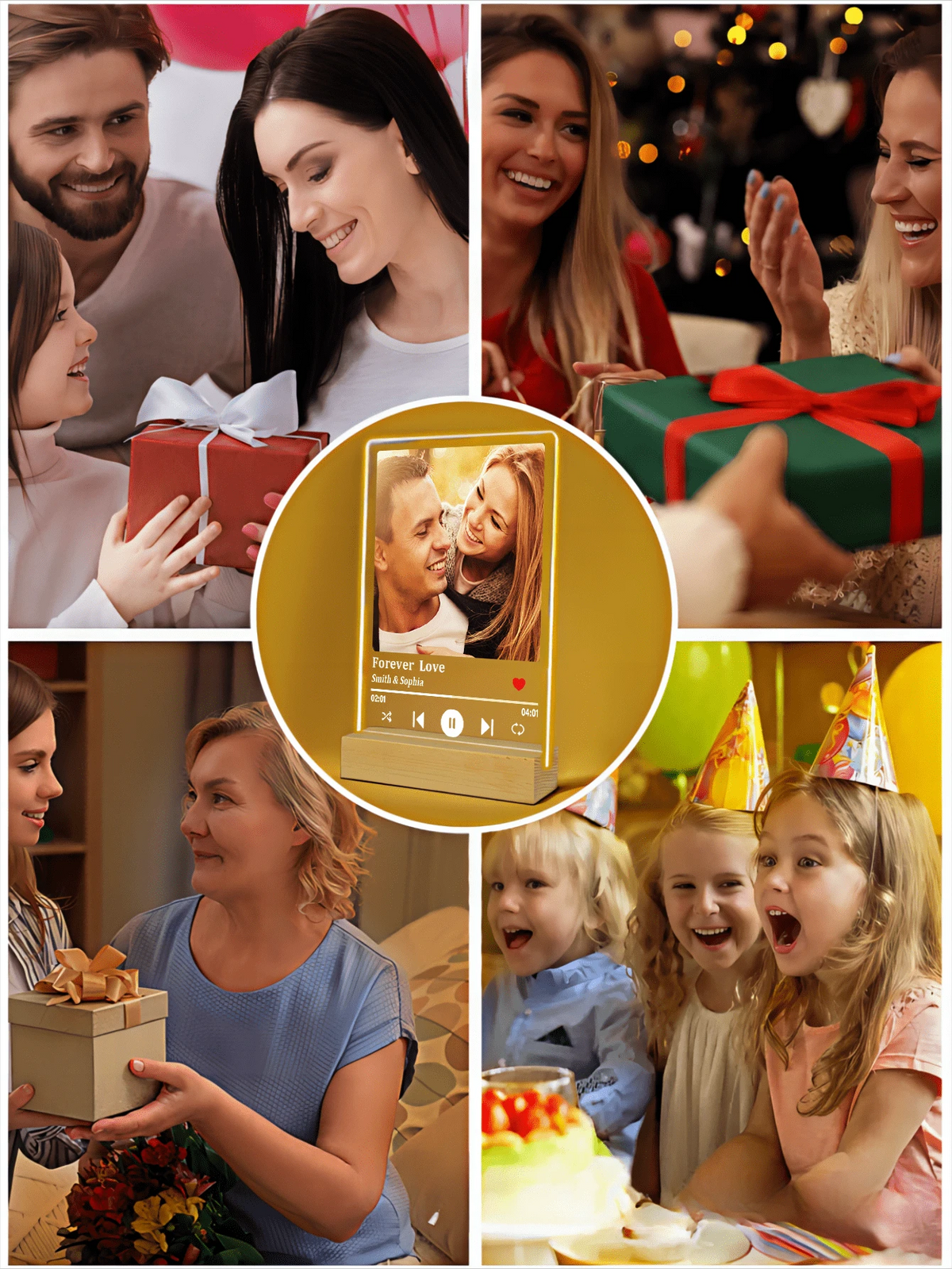 Custom Photo and Song Acrylic Plaque