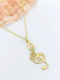 Personalized Music Note Name Necklace