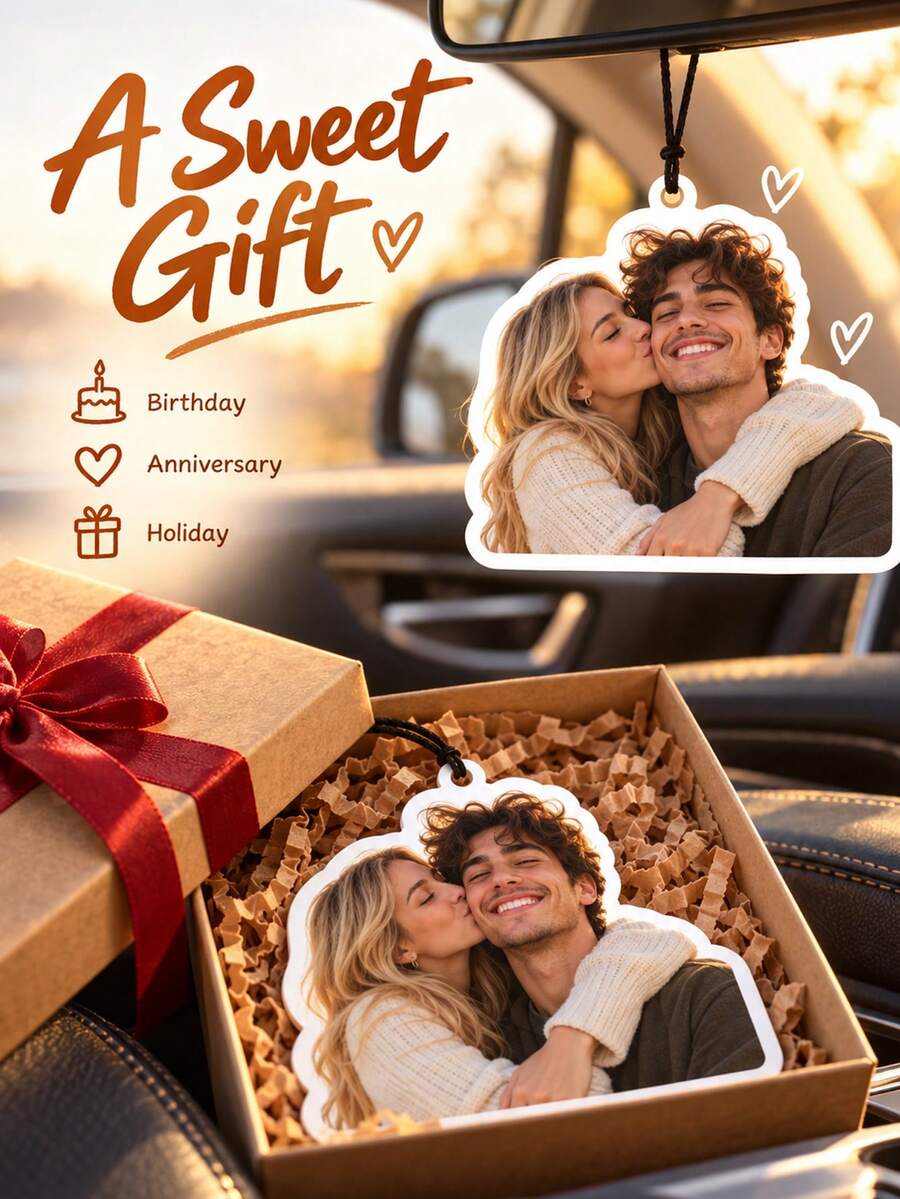 Custom Photo Rearview Mirror Ornament