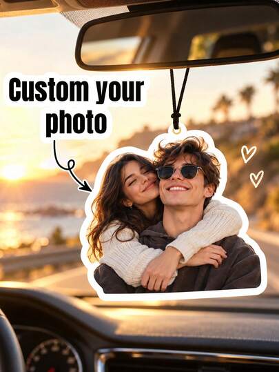 Custom Photo Rearview Mirror Ornament