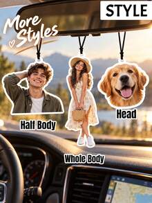 Custom Photo Rearview Mirror Ornament